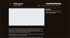 Desktop Screenshot of mahoganycapital.com